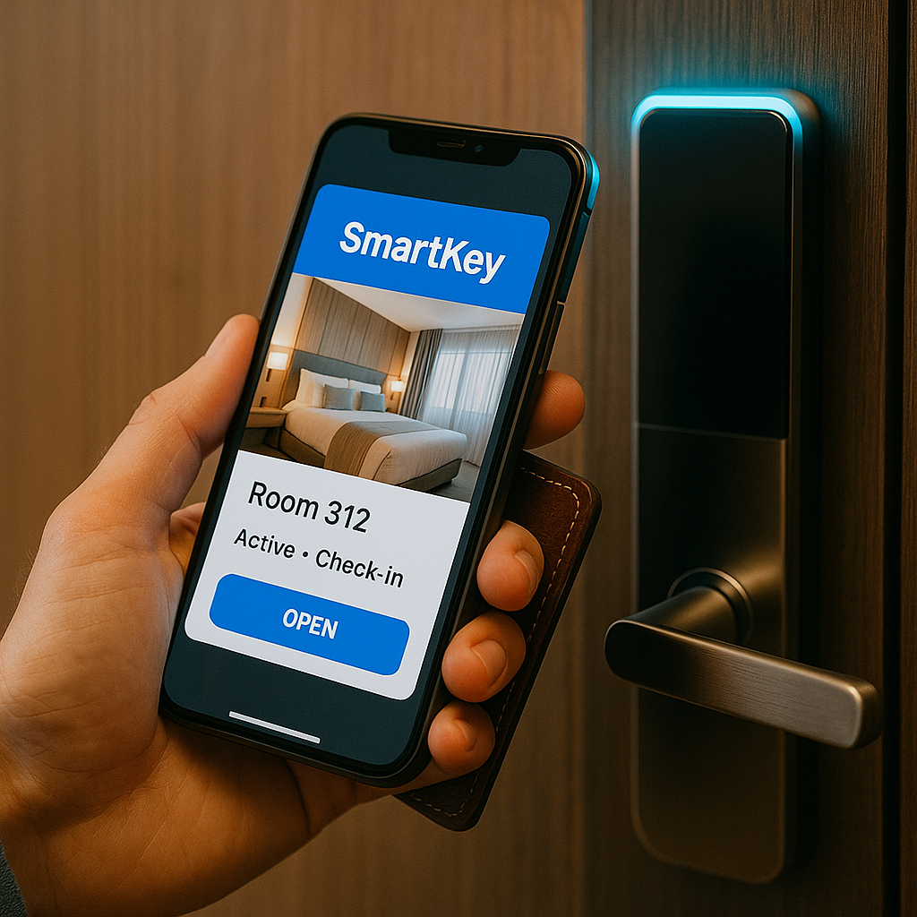 SmartKey Wallet Key auf einem mobilen Gerät